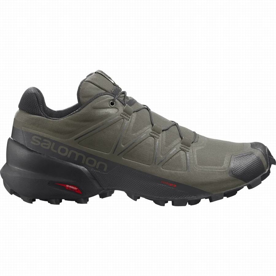 Salomon Speedcross 5 Trailová Bežecká Obuv Panske Olivovo Zelená |ZPI2020IG|
